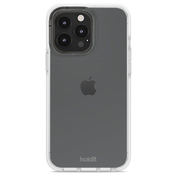 holdit iPhone 15 Pro Max Mobilskal Seethru Vit