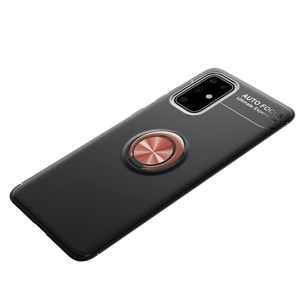 Samsung Galaxy A41 - Ring Skal - Svart/Roséguld