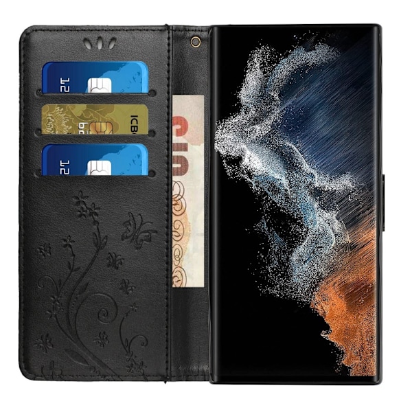 Samsung Galaxy S23 Ultra Fodral Med Tryck Svart