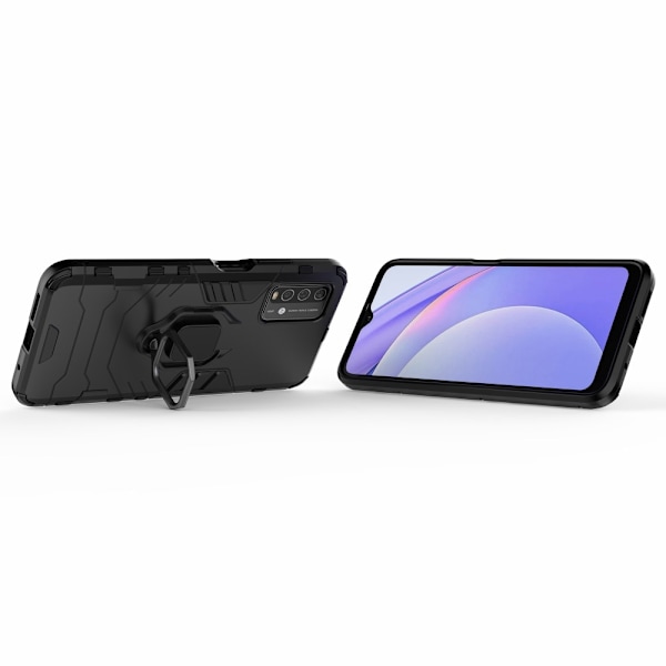 Xiaomi Redmi 9T - Hybrid Ring Skal - Svart Black Svart