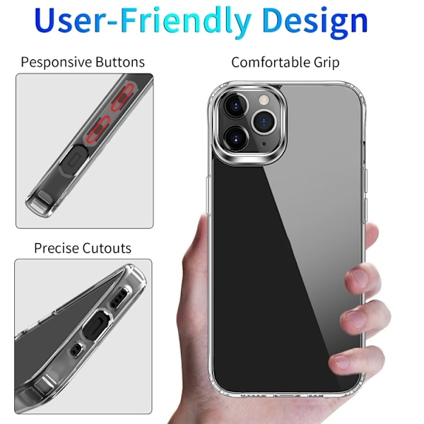 iPhone 14 Pro Skal Akryl/TPU Transparent