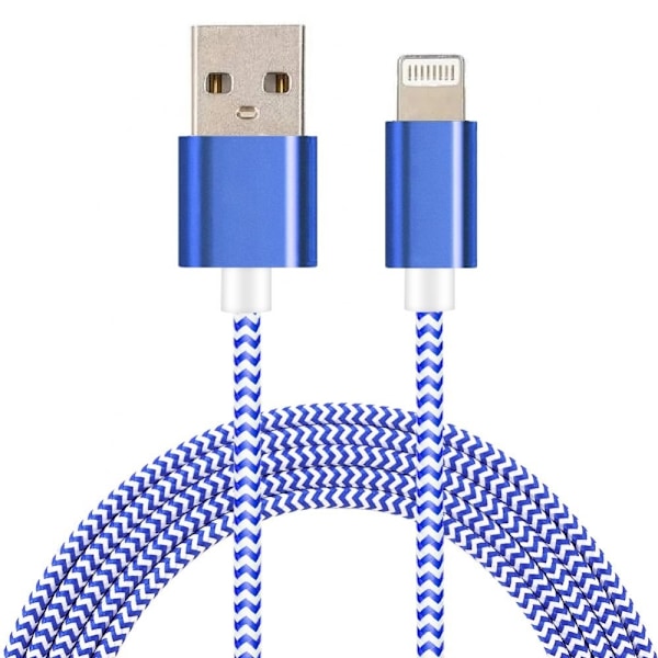 Lightning Nylon Kabel - Blå 1m