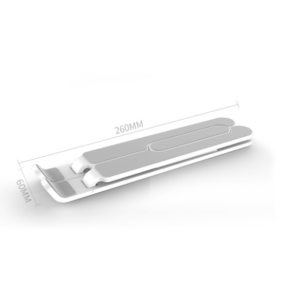 Vikbart Laptop Stativ, Justerbar Höjd Svart