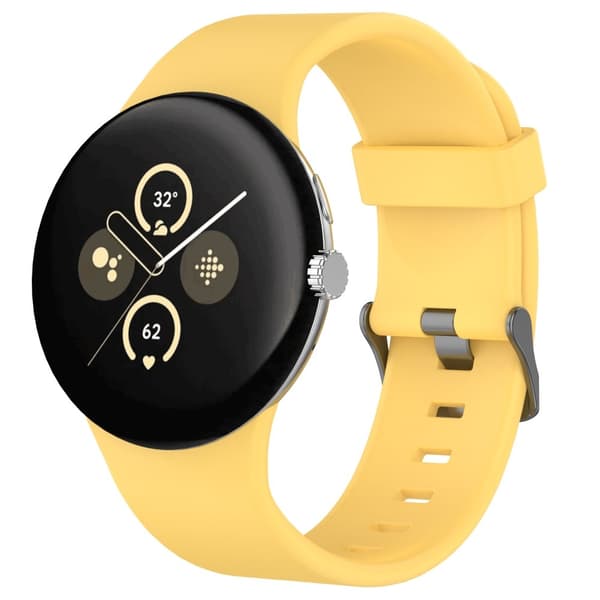 Google Pixel Watch 4 / 3 45 mm Armband Silikon Gul