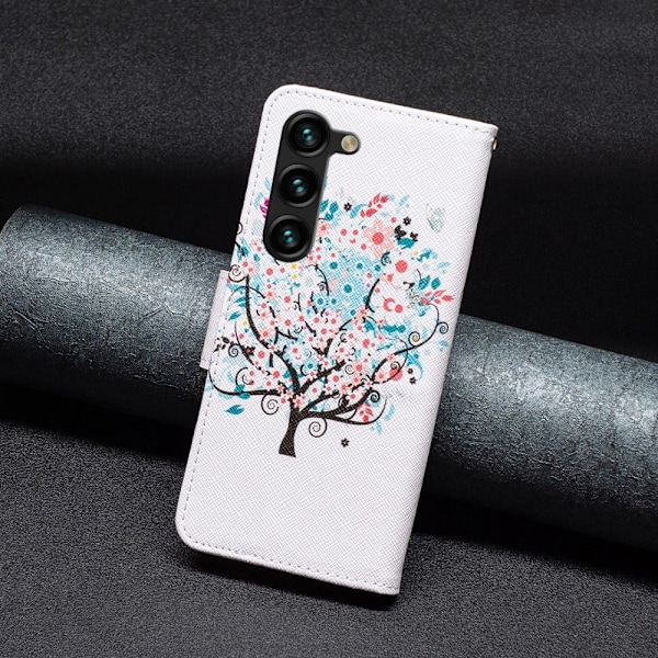 Galaxy S25 Plus / S24 Plus Fodral Med Tryck Blommigt Träd