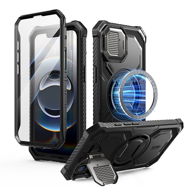 Supcase iPhone 16e Skal MagSafe Iblsn ArmorBox Svart