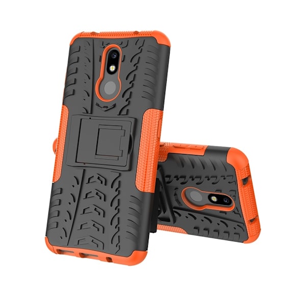 Nokia 3.2 - Ultimata stöttåliga skalet med stöd - Orange Orange Orange