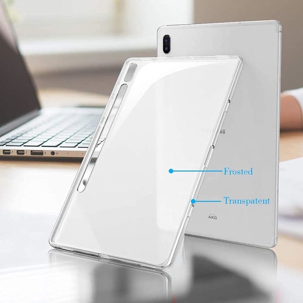 Samsung Galaxy Tab S7 Plus / Tab S8 Plus Transparent TPU Skal