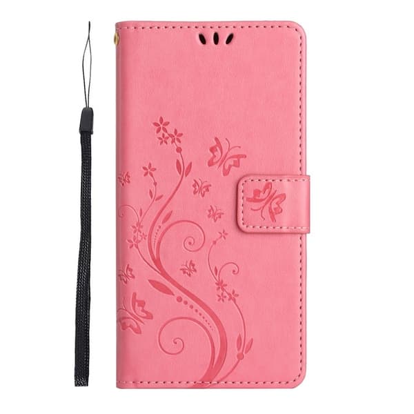 iPhone 17 Fodral Med Blommigt Tryck Rosa