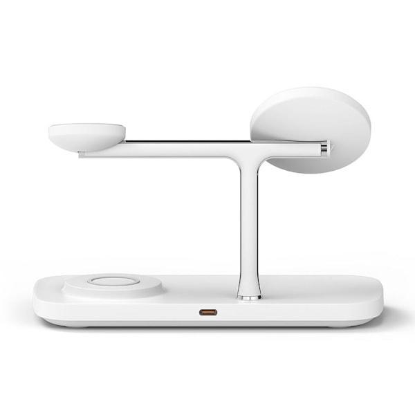 Ringke Qi2 3in1 Trådlös Magnetisk MagSafe Laddare Vit