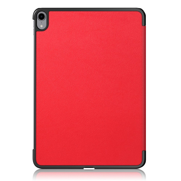 iPad Air 2025-2020 Fodral Tri-Fold Litchi Röd Red Röd