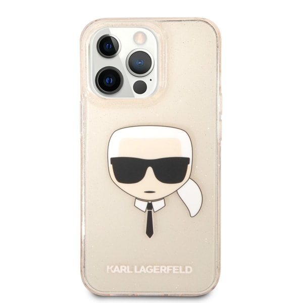 Karl Lagerfeld iPhone 13 Pro Skal TPU Full Glitter Guld