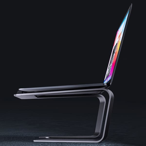 BONERUY Laptop Stativ Silver