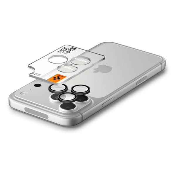 Spigen iPhone 18 Pro/18 Pro Max 2-PACK Linsskydd Optik Pro GLAS.tR 'Ez Fit'