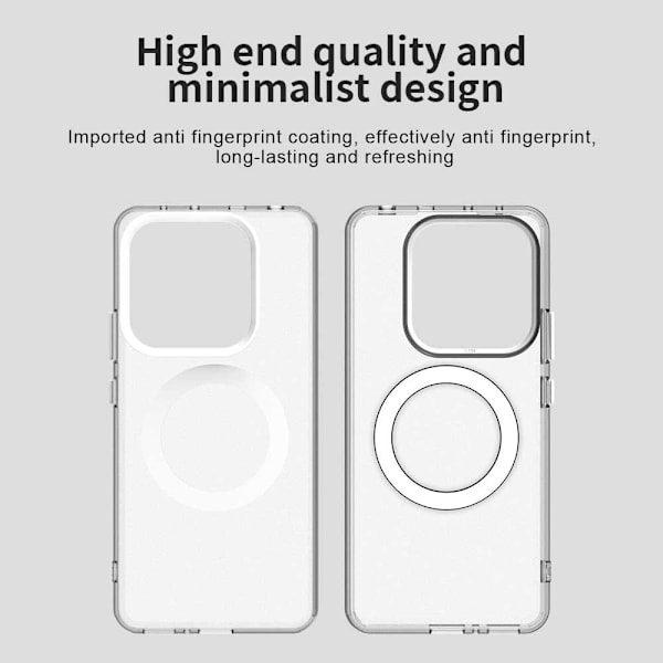 Xiaomi Redmi Note 14 5G Skal MagSafe Matt Hybrid Vit