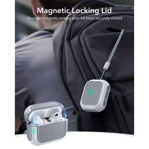 ESR AirPods Pro 3 Skal MagSafe Orbit HaloLock Vit
