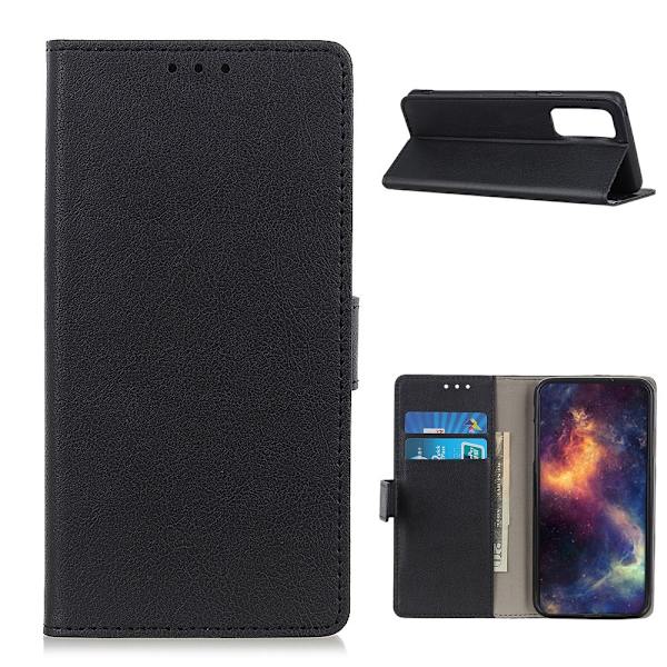 Samsung Galaxy A72 - Läder Fodral - Svart Black Svart