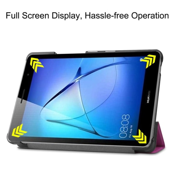 Huawei MatePad T8 - Tri-Fold Fodral - Lila Purple Lila