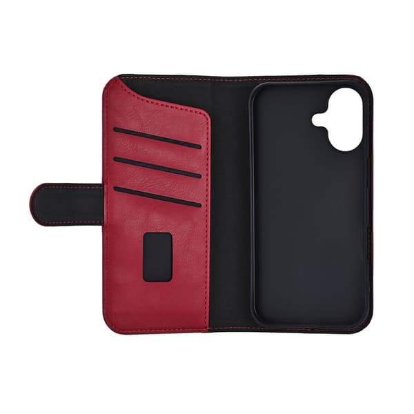 Gear iPhone 17 Fodral MagSafe Läder Deep Red