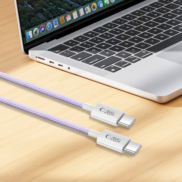 Tech-Protect 1m 60W/3A PD USB-C-USB-C Kabel UltraBoost Mauve