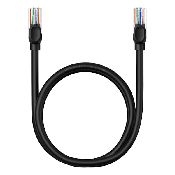 BASEUS 1 m Cat5 RJ45 Nätverkskabel Svart