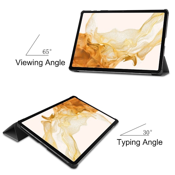 Galaxy Tab S10 Plus/S9 Plus/S9 FE Plus Fodral Tri-Fold Grå
