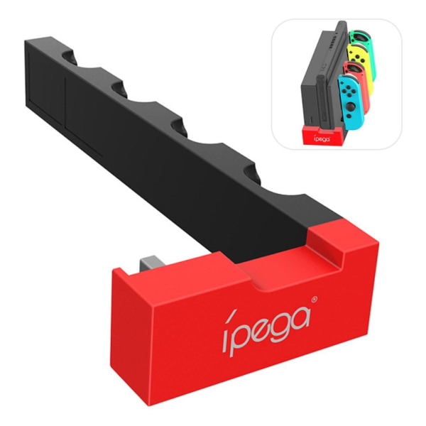 iPega Nintendo Switch LED Laddstation För Ställ och 4x Joy-Con