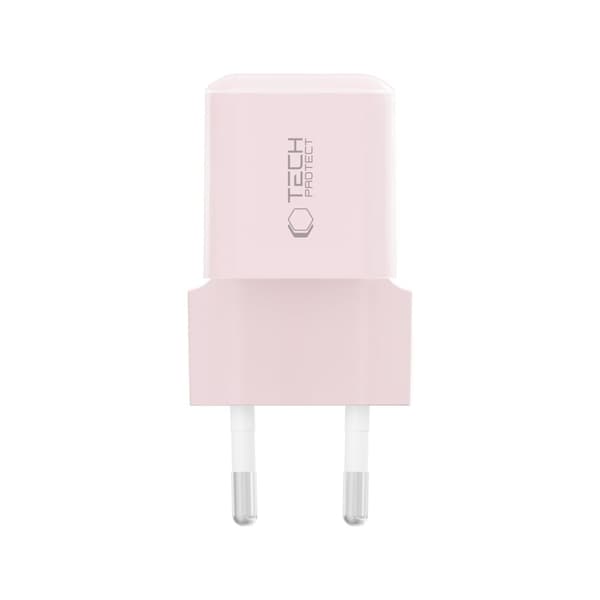Tech-Protect 25W PD USB-C Väggladdare Baby Pink