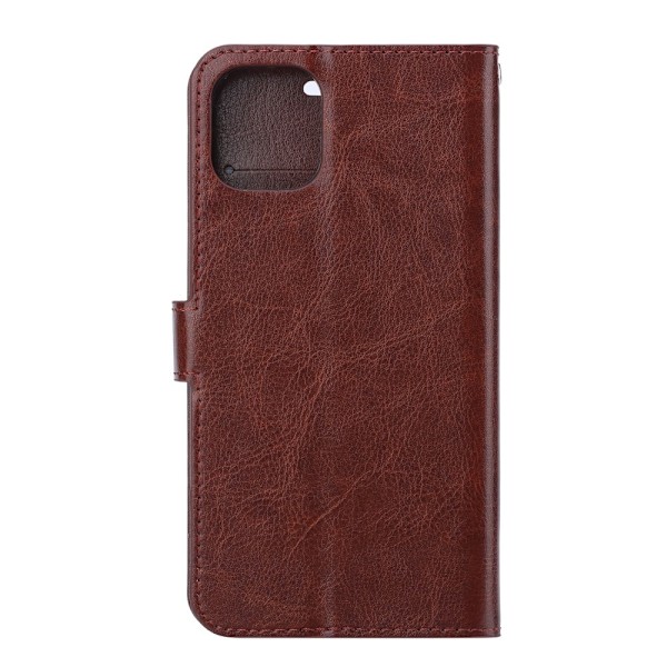 Huawei Y5p - Crazy Horse Plånboksfodral - Brun Brown Brun