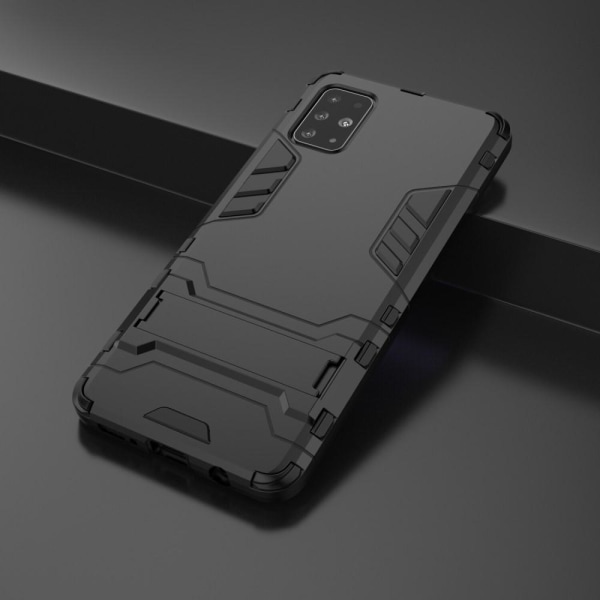 Samsung Galaxy A51 - Armour skal med ställ - Svart Black Svart