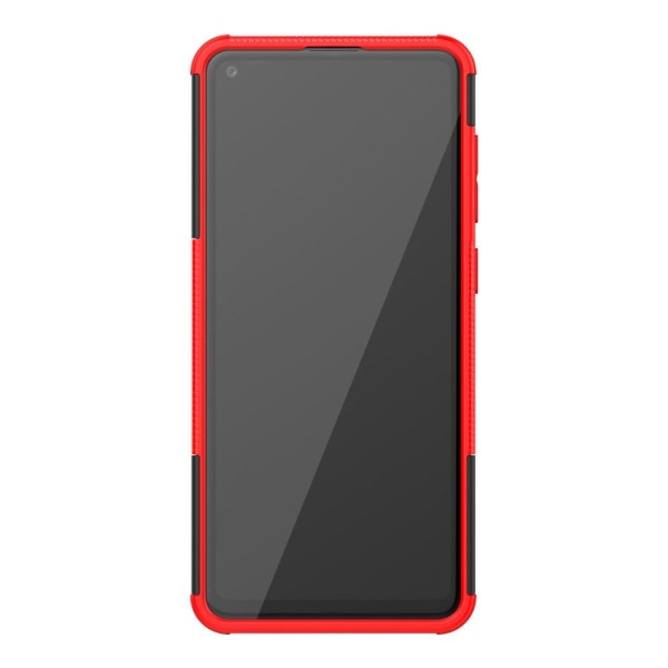 Samsung Galaxy A21s - Ultimata Stöttåliga Skalet med Stöd - Röd Red Röd