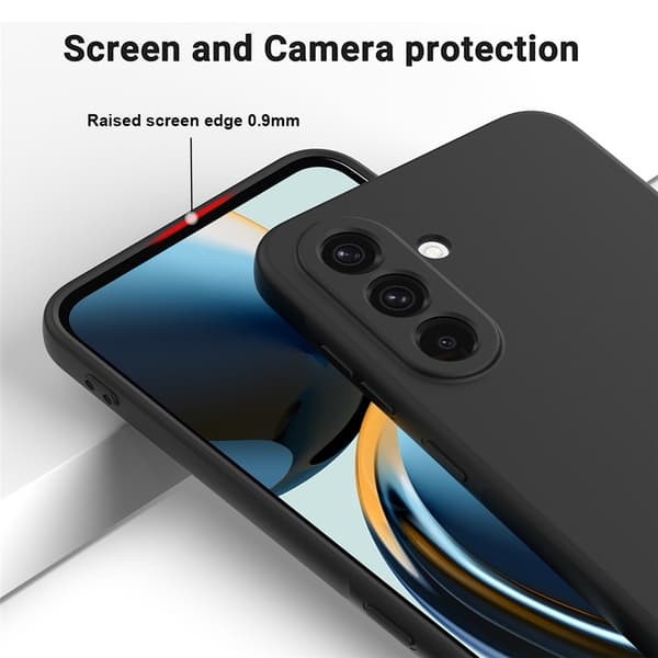 Samsung Galaxy A18 / A17 Skal Liquid Silikon Svart