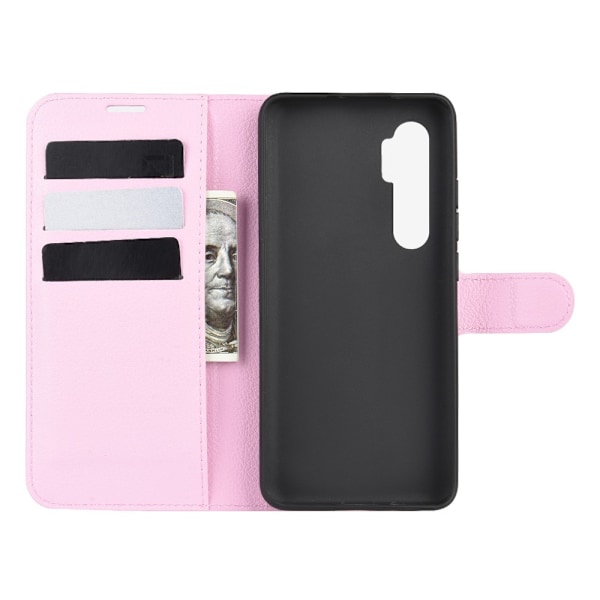 Xiaomi Mi Note 10 Lite - Litchi Plånboksfodral - Ljus Rosa LightPink Ljus Rosa