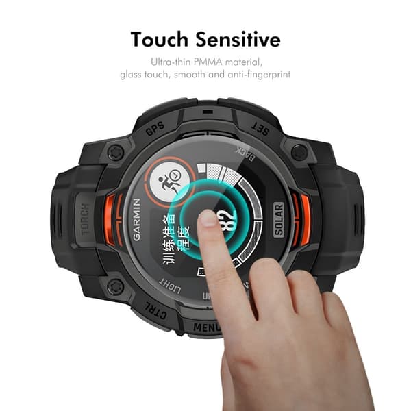 ENKAY Garmin Instinct E 45 mm 2-PACK Skärmskydd Heltäckande