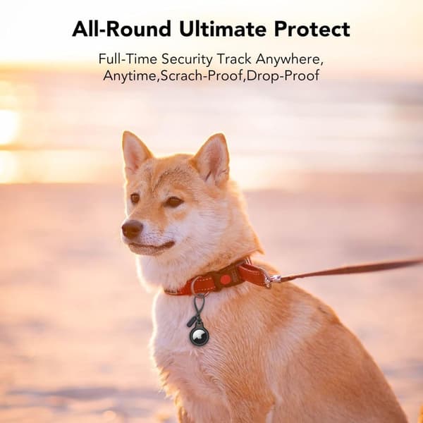Tech-Protect Apple AirTag 2/1 2-PACK Hållare Rough Chain Svart