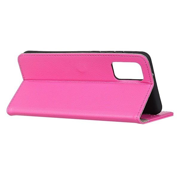 Xiaomi Mi 10T / 10T Pro - Litchi Läder Fodral - Rosa Pink Rosa