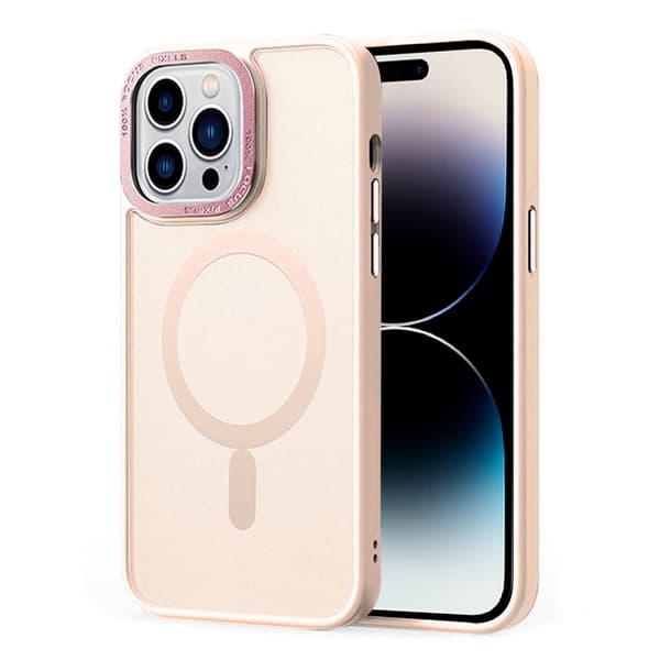 iPhone 14 Pro Skal MagSafe Hybrid Matt Rosa