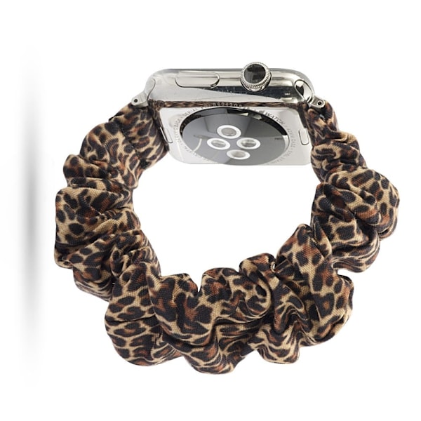 Scrunchie Leopard Armband Apple Watch 42/44/45/49 mm