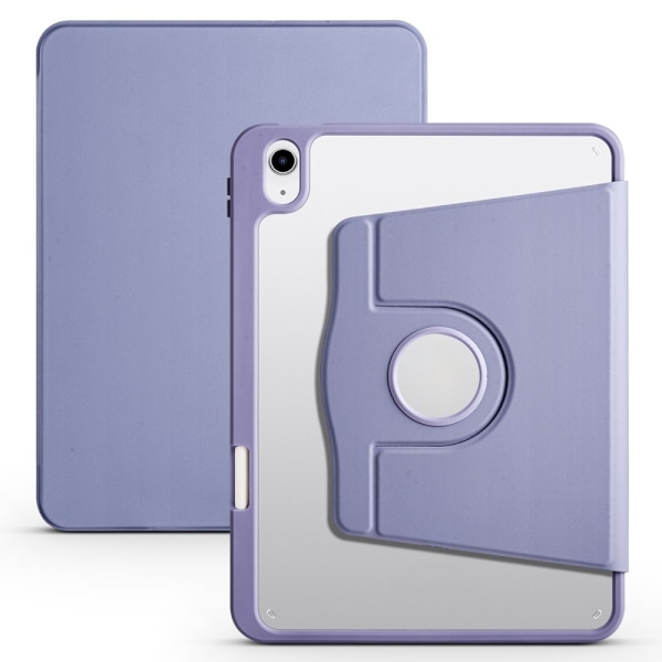 iPad Air 13 2025/2024 Fodral Hybrid Rotation Pennhållare Lila