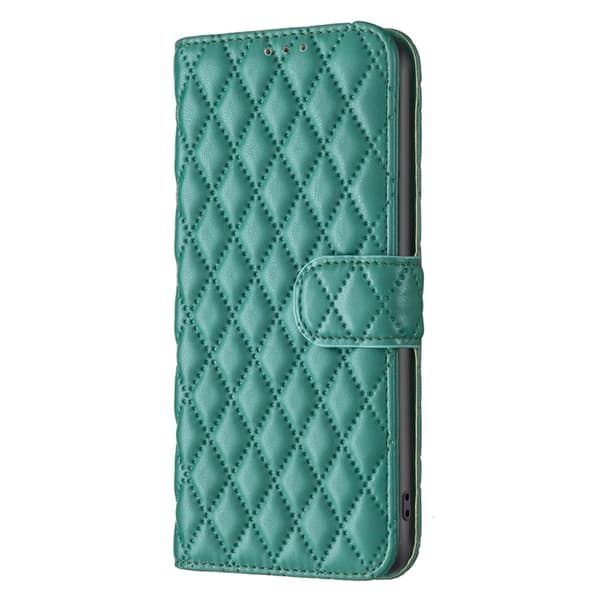 iPhone 15 Pro Max Fodral Diamond Läder Grön