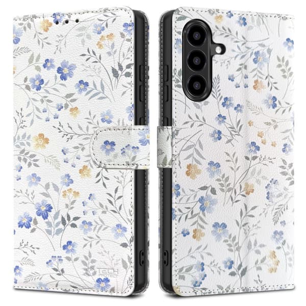 Tech-Protect Galaxy A57 5G Fodral Läder Spring Flowers