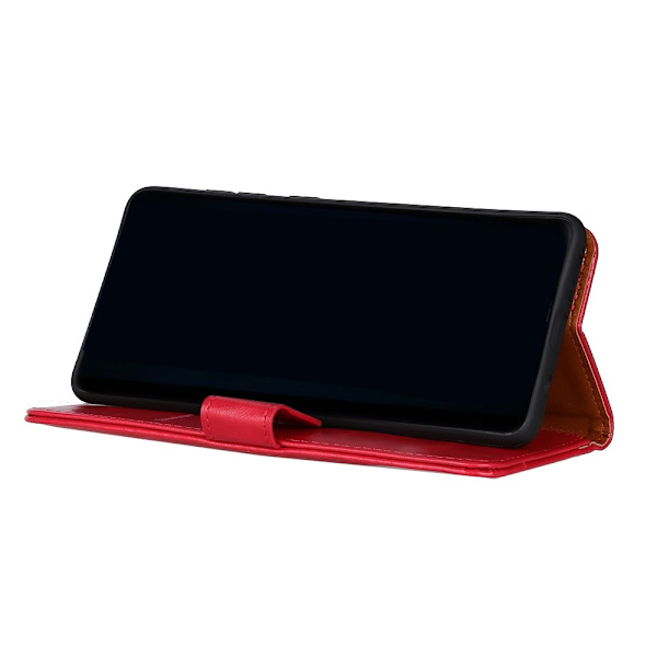 Samsung Galaxy A72 - KHAZNEH Läder Fodral - Röd Red Röd
