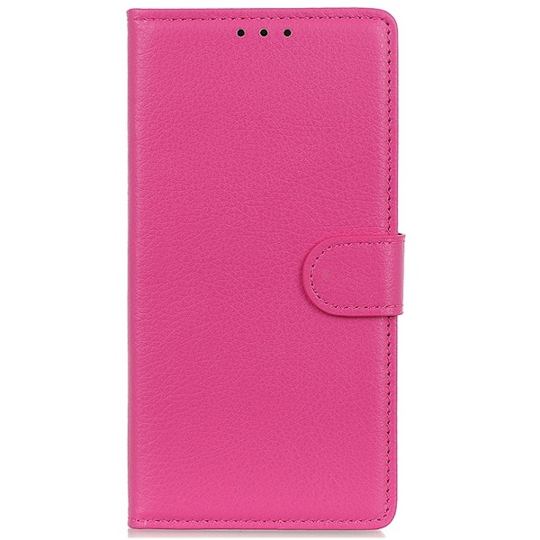Samsung Galaxy S23 FE Fodral Litchi Läder Rosa
