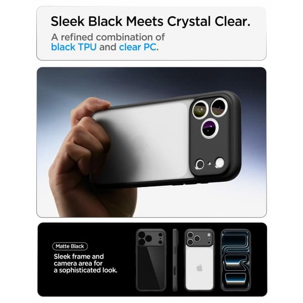 Spigen iPhone 18 Pro Max / 17 Pro Max Skal Ultra Hybrid