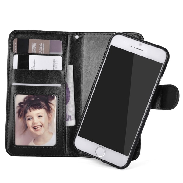 iPhone 7/8/SE (2020/2022) Fodral / Magnet Skal 2in1 - Välj Färg! Black Svart