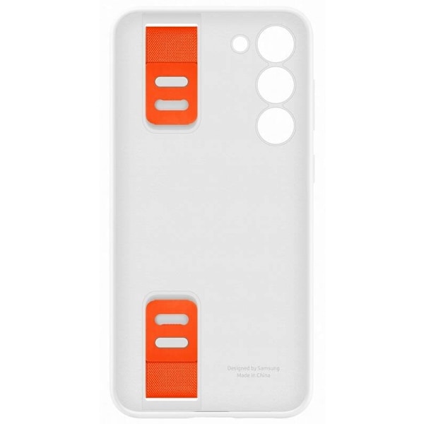 Samsung Galaxy S23 Plus Skal Silicone with Strap Vit