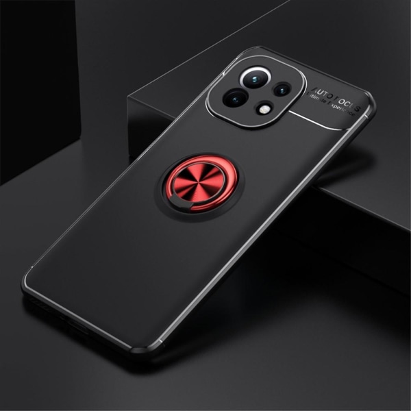 Xiaomi Mi 11 - Ring Skal - Svart/Röd Svart/Röd Svart/Röd
