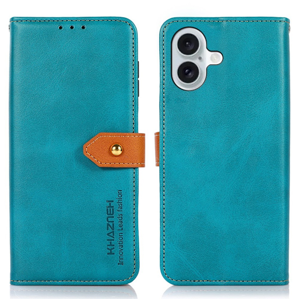 KHAZNEH iPhone 16 Fodral Dual-Color Blå