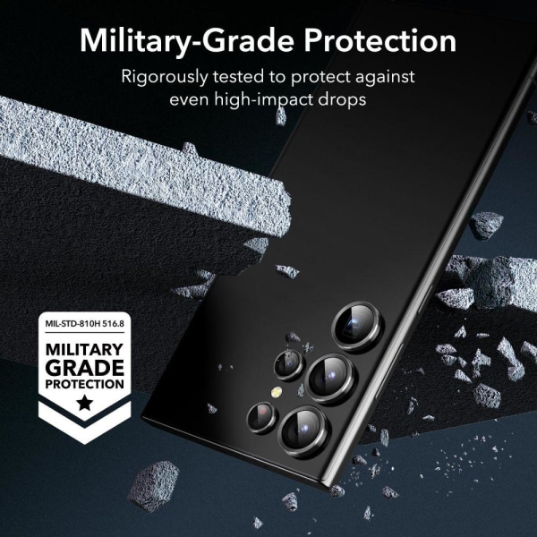 ESR Samsung Galaxy S23 Ultra Linsskydd Härdat Glas Svart