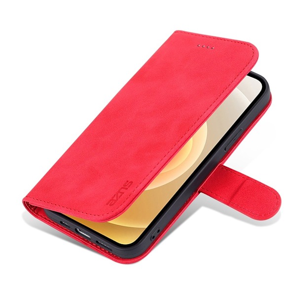 AZNS iPhone 13 Pro Fodral Läder Röd Röd